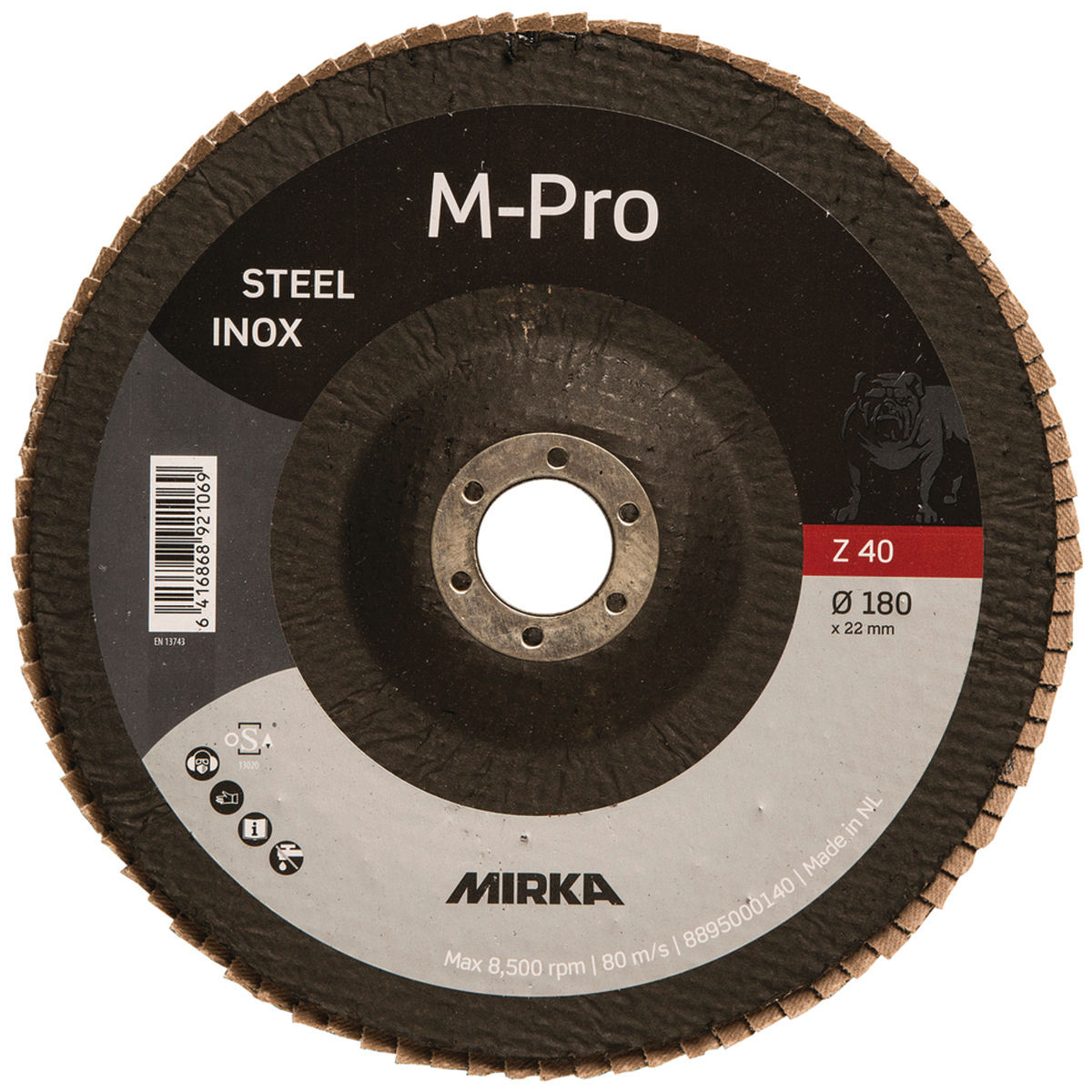 Lamellenschijf M-PRO Ø 180 mm Inox ZIR