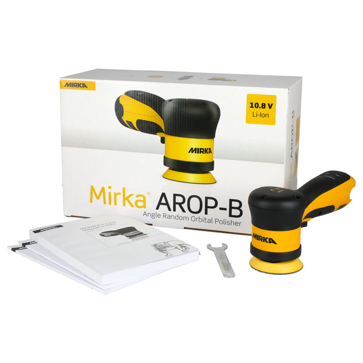 Mirka AROP-B 312 3" Angled Battery Polisher, 12mm orbit