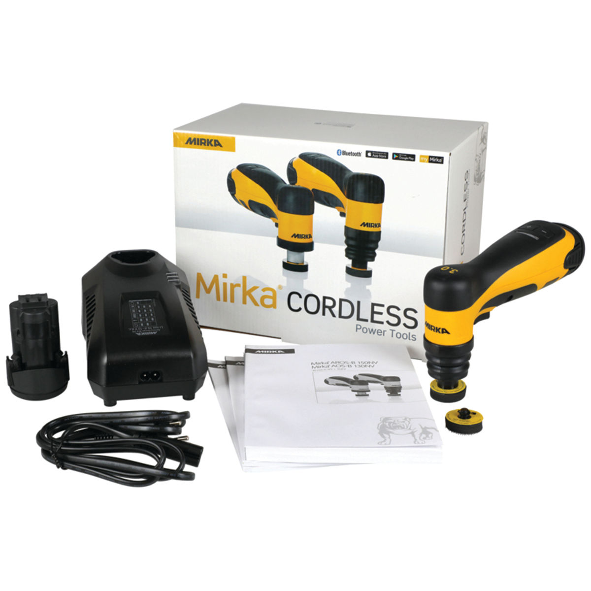 Mirka® AROS-B 150NV Ø 32 mm 10.8V 2.5Ah Orbit 5.0 mm