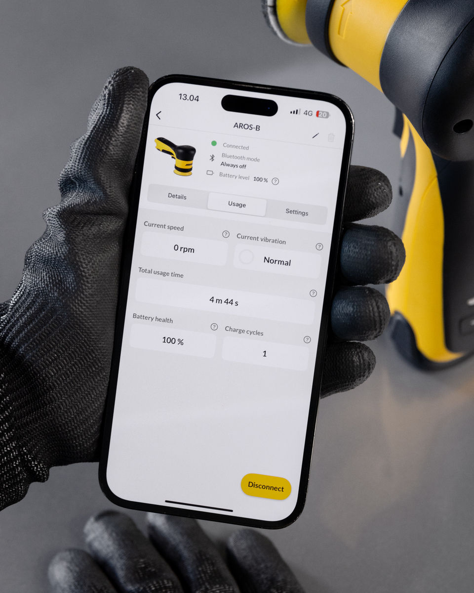 Mirka® AROS-B 325 Ø 77 mm max 12V Orbit 2.5 mm