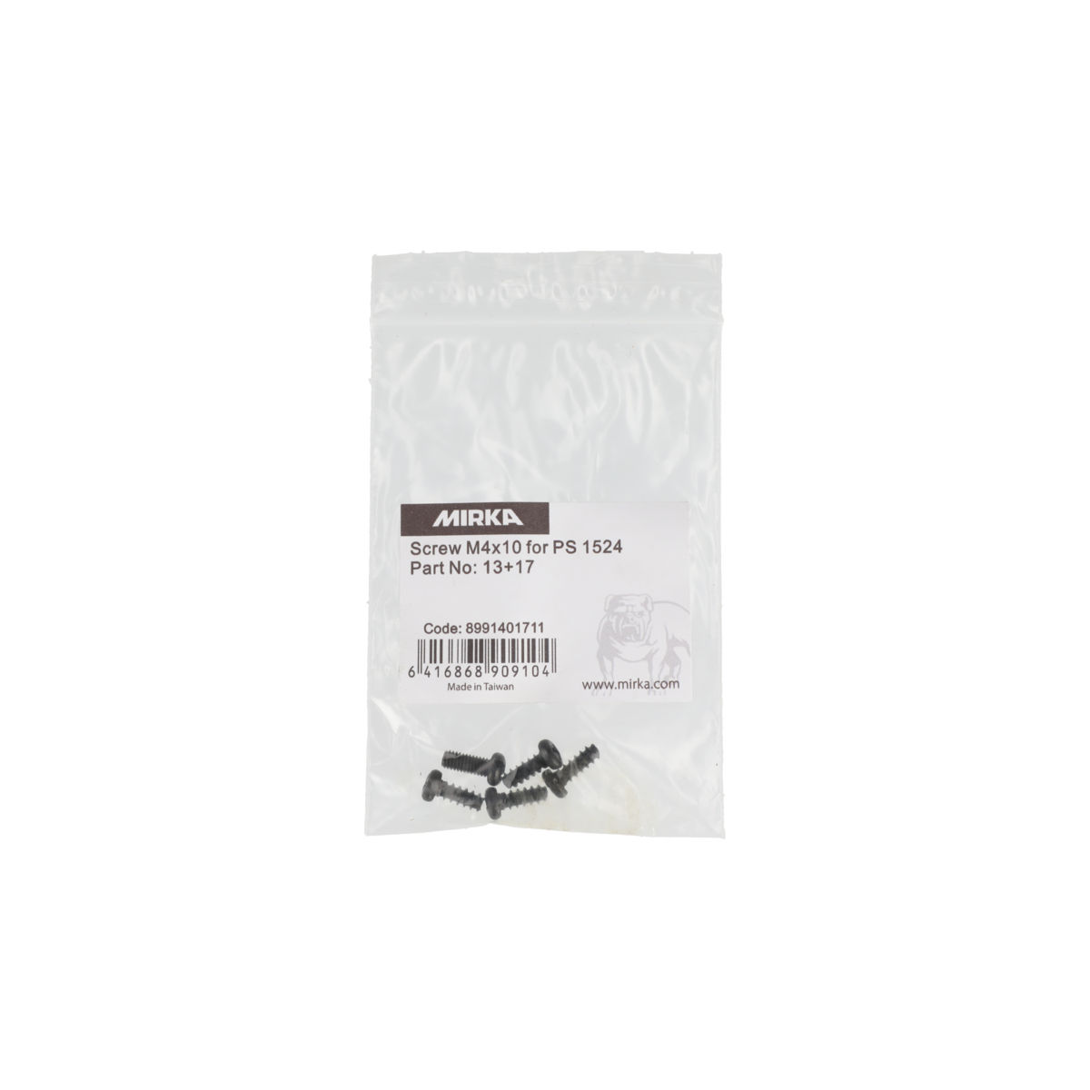Screw M4x10 No.13+17 for PS 1524