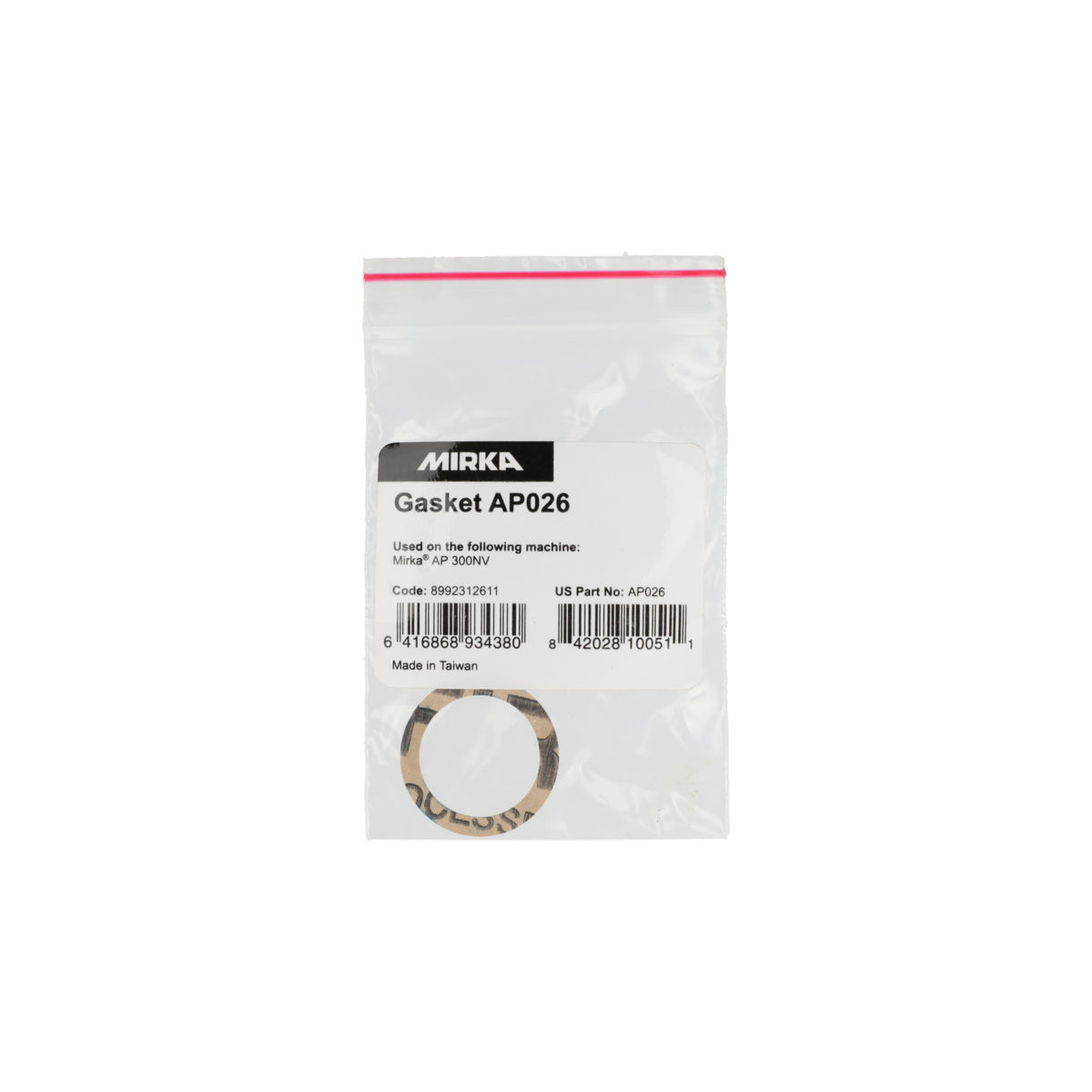 Gasket AP026 for AP 300NV