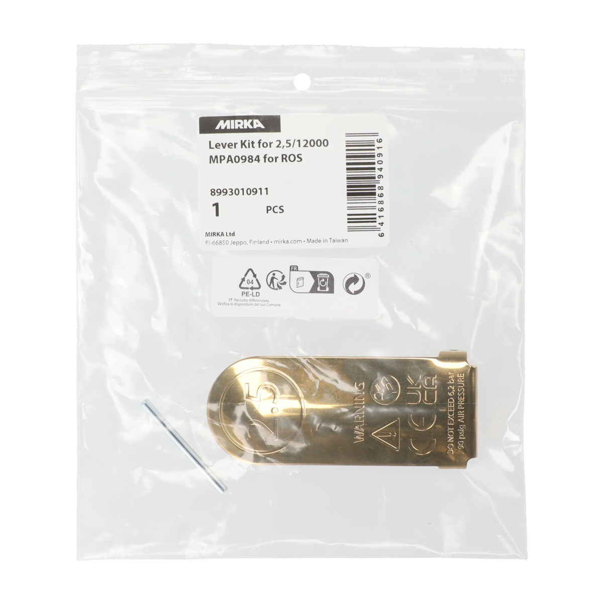 Lever Kit for 2,5/12000 MPA0984 for ROS