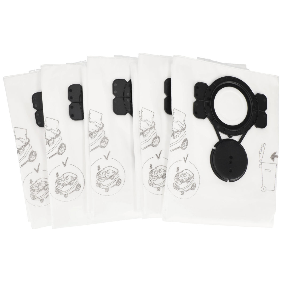 Dustbag Fleece for DE 1230/1242, 5/Pack