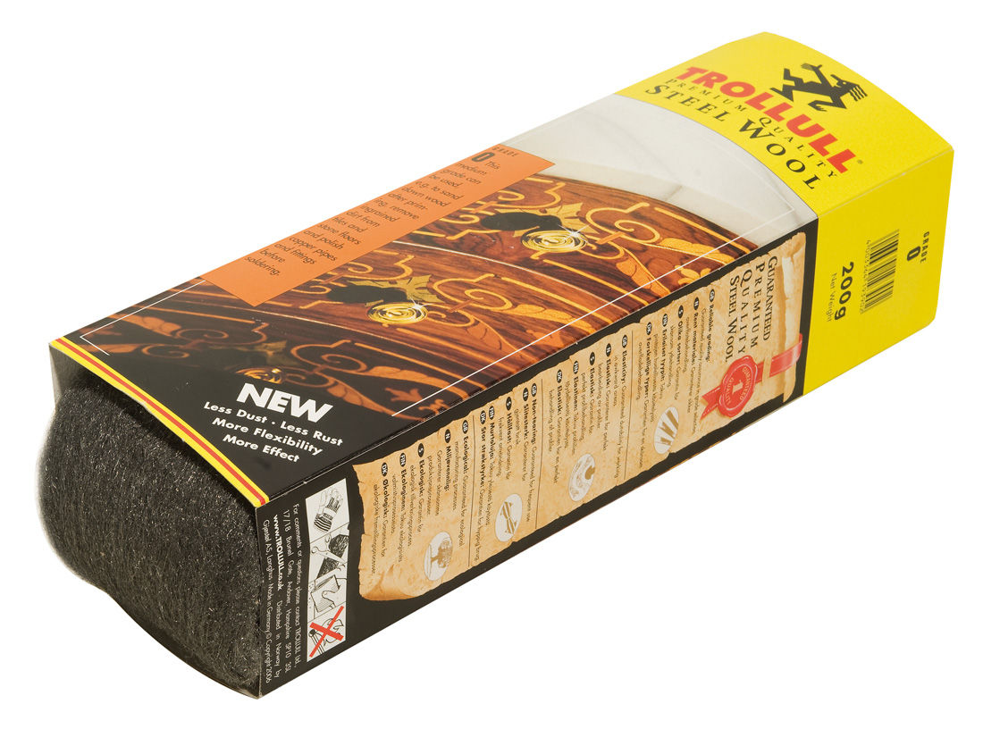 Wełna stalowa Trollull 200 g - gr. 000