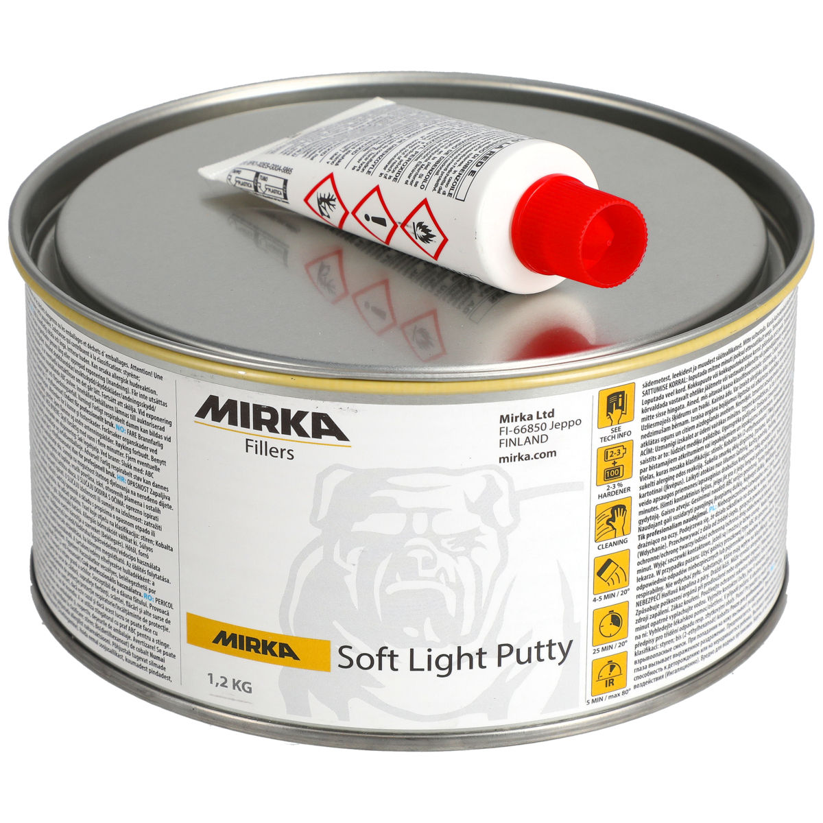 Mirka® Mjukspackel 1,2 kg, 8/pack