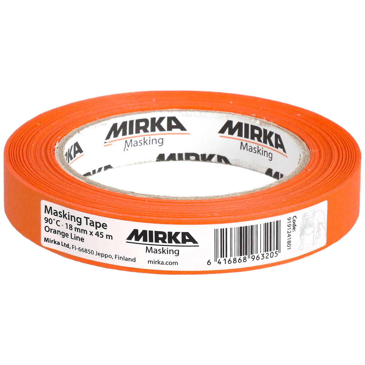 Cinta Enmascarar 90°C Orange Line 18 mm