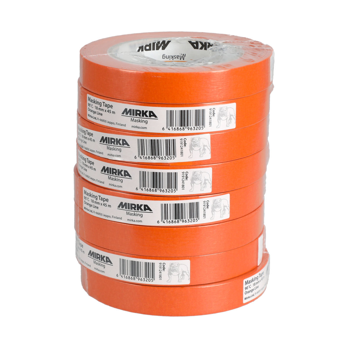 Masking Tape 90°C Orange Line 18 mm