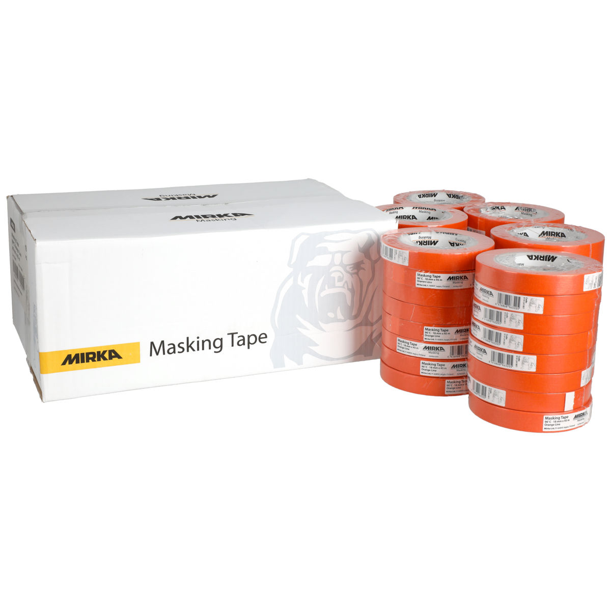 Masking Tape 90°C Orange Line 18 mm