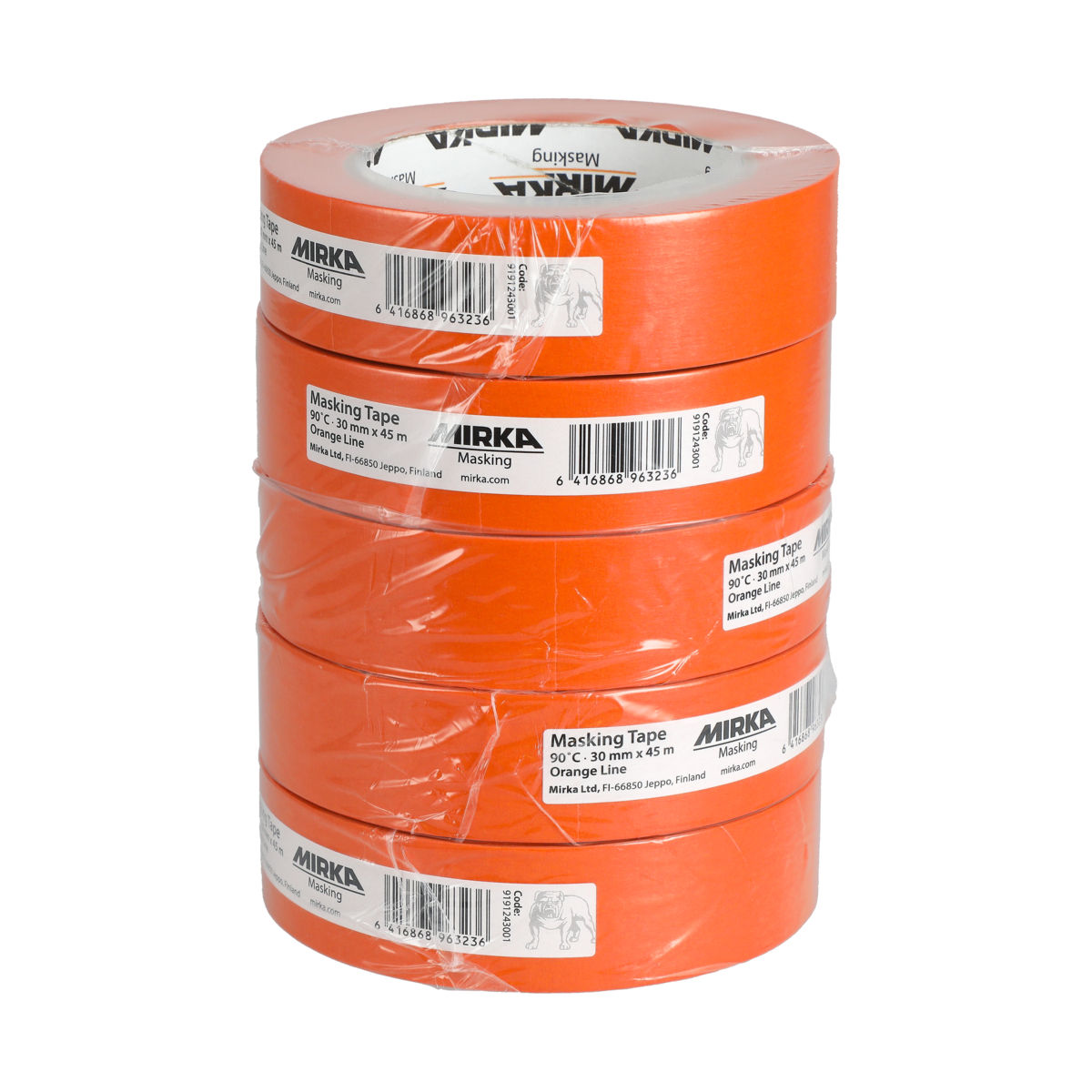 Ruban de masquage orange 90°C 30 mm x 45 m