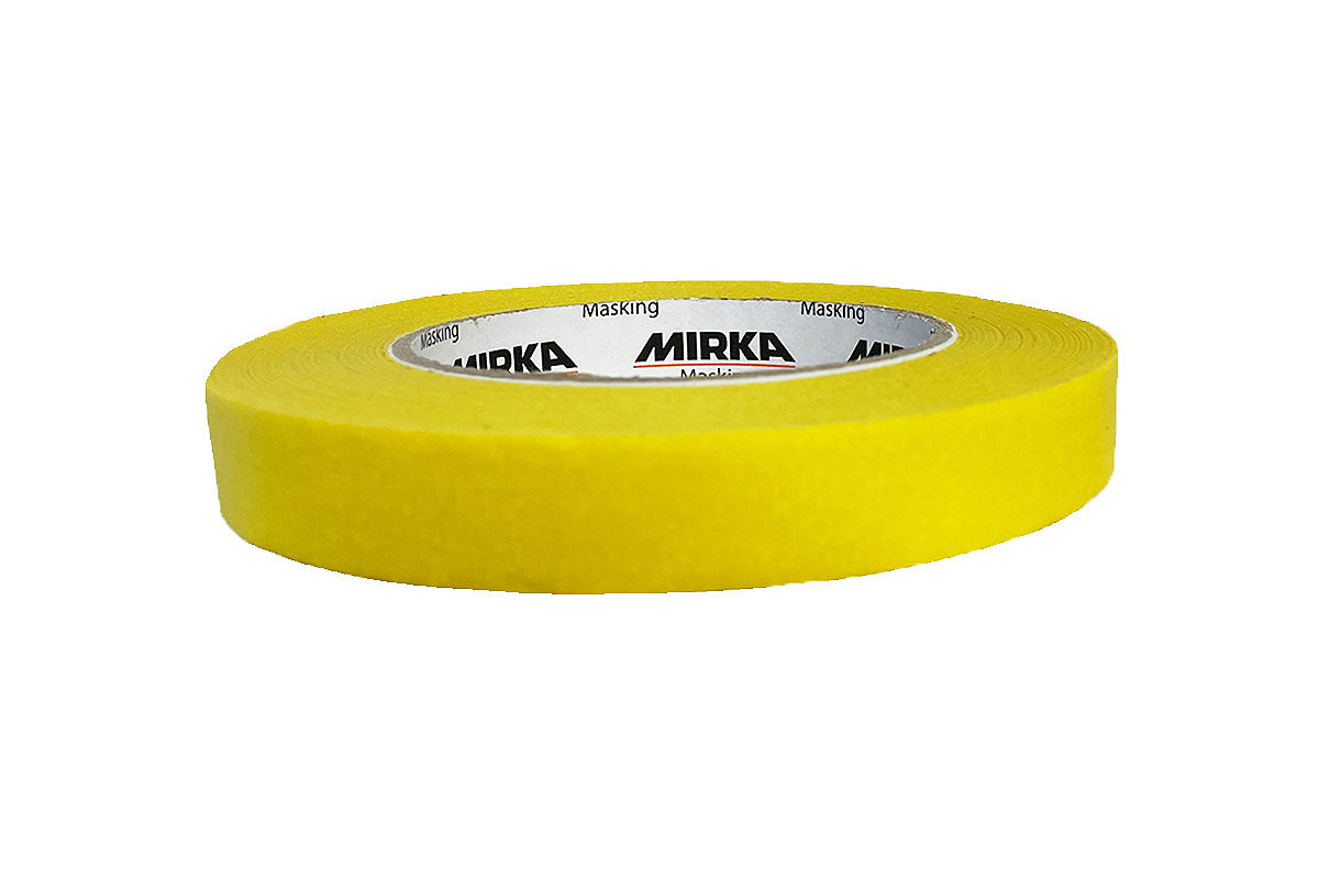 Masking Tape 120˚ Yellow Line .71 x 180' - Mirka