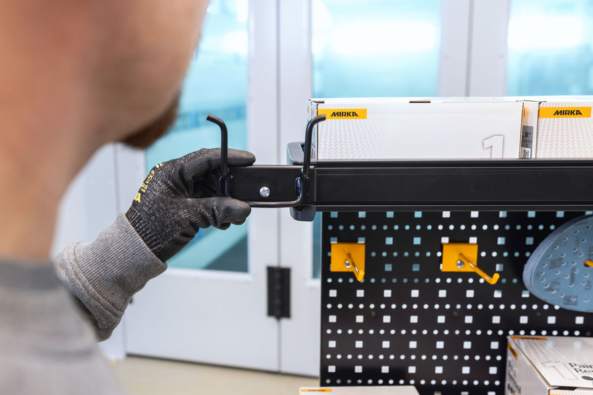 Mirka® DEROS RS/POLAROS Holder for Trolley & Workstation