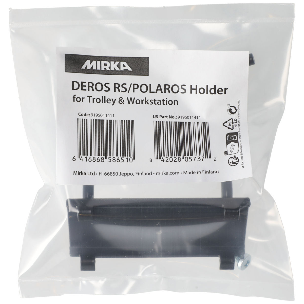 Support Mirka® DEROS RS/POLAROS pour chariot et station de travail