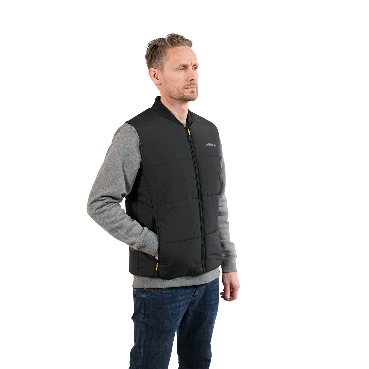 Veste sans manche noire Mirka® Tagline