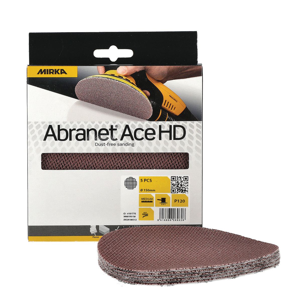 Abranet® Ace HD Ø 125 mm disque abrasif auto-agrippant… - Mirka