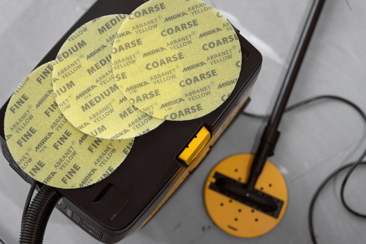 Abranet® Yellow 9" Grip Discs