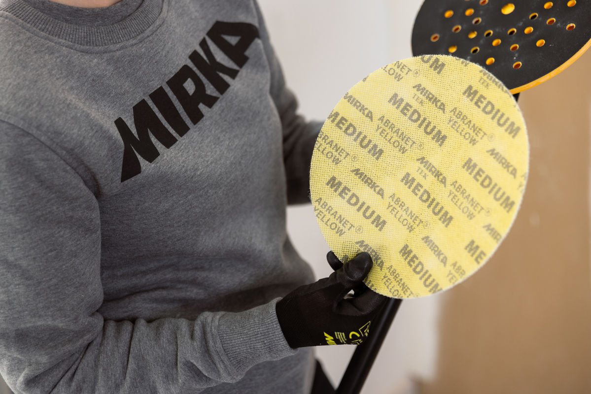 Abranet® Yellow 9" Grip Discs
