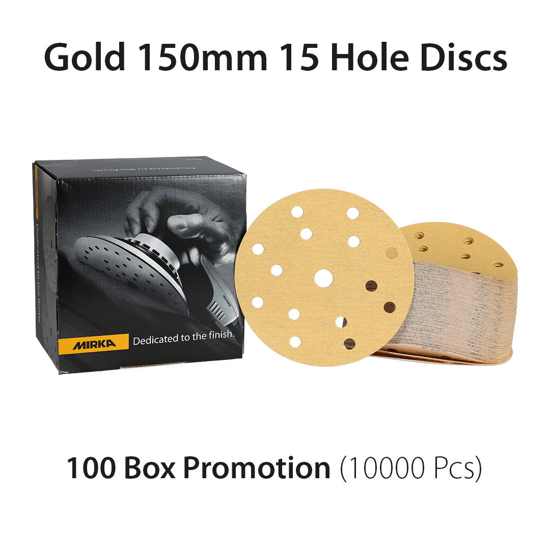 UK KIT Gold 150mm 15H Discs 100 box Promotion (10,000 pcs)