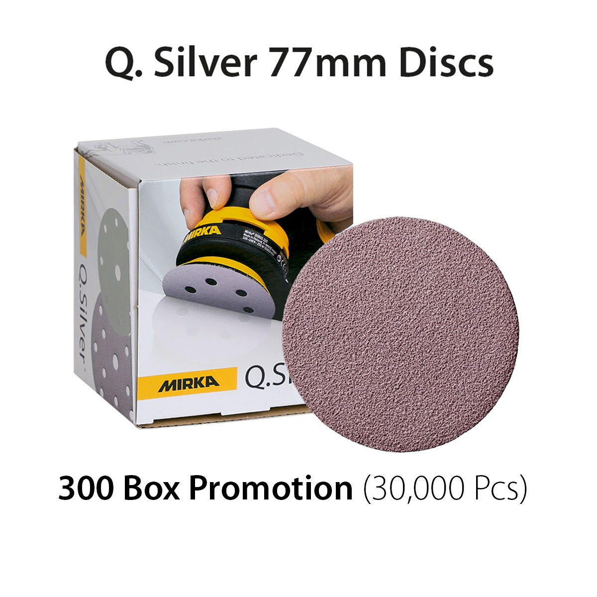 UK KIT Q. Silver 77mm Grip Disc 30 Unit Promotion (30,000 pcs)