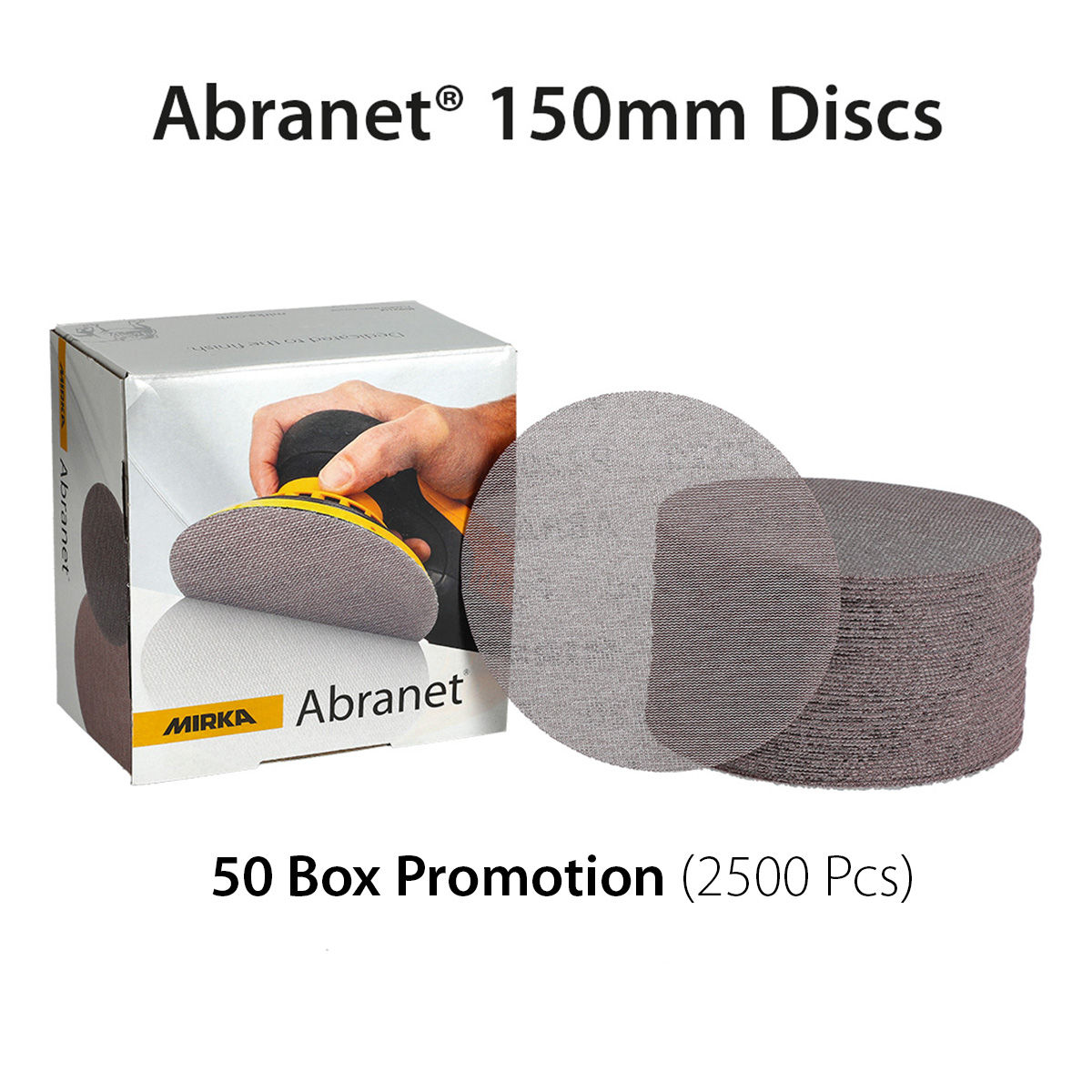 UK KIT Abranet 150mm Discs 5 unit Promotion (2500 pcs)