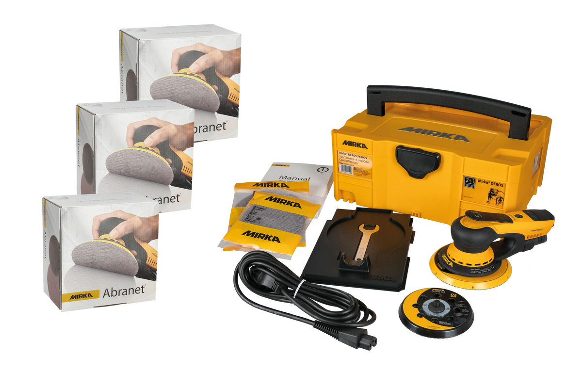 DEROS II 5650 & Abranet 150mm P80/P120/P180