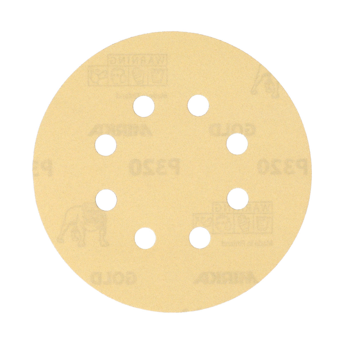 Gold NC Ø 125 mm Grip 8 Holes