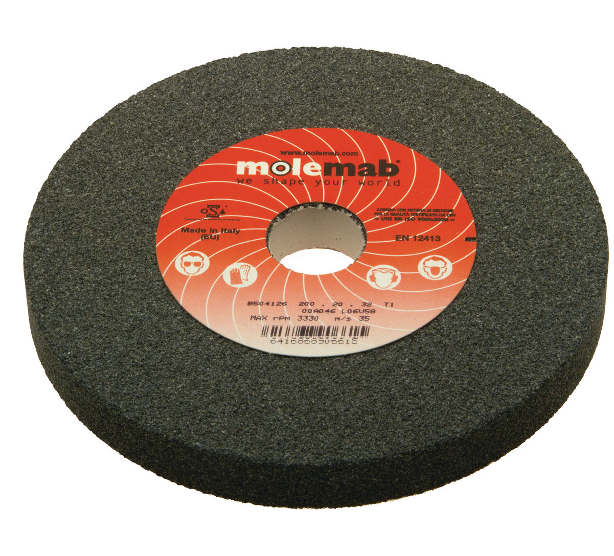Grinding Wheel Straight A46 L6V Grey