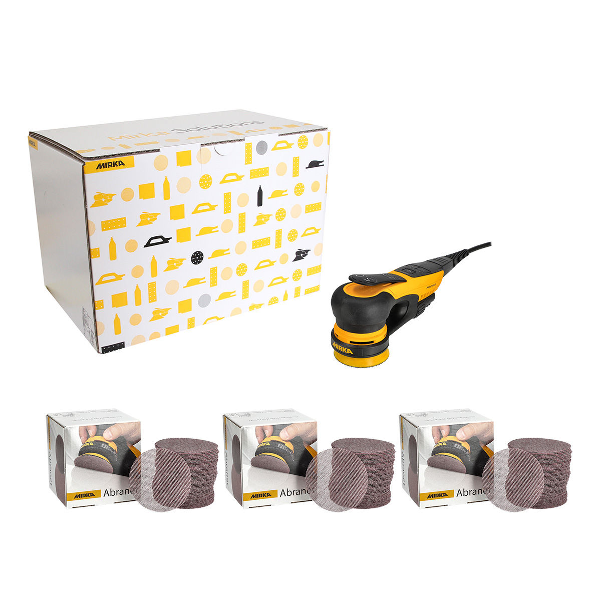 Mirka DEROS II 350CV 77mm 230V Orbit 5.0 UK Deco Solution Kit - Mirka