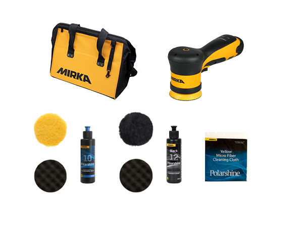 Kit de ponçage du verre 125 mm avec lustreuse Mirka PS 1437 - Mirka Kit de ponçage du verre 125 mm avec lustreuse Mirka PS 1437 - Mirka