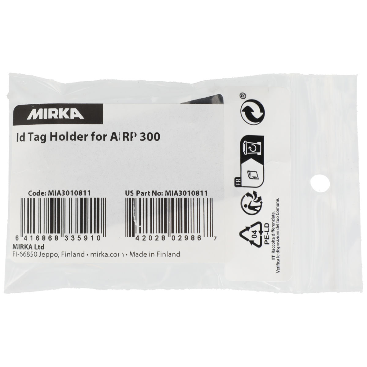 Id Tag Holder for AIROS 300P