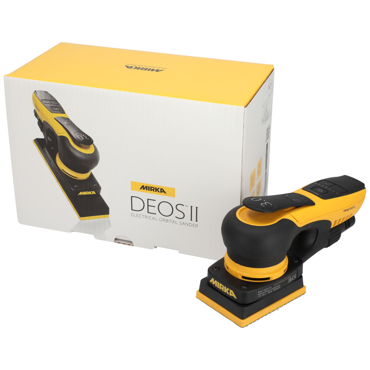 Mirka® DEOS II 343X 3" x 4", 3.0 mm orbit