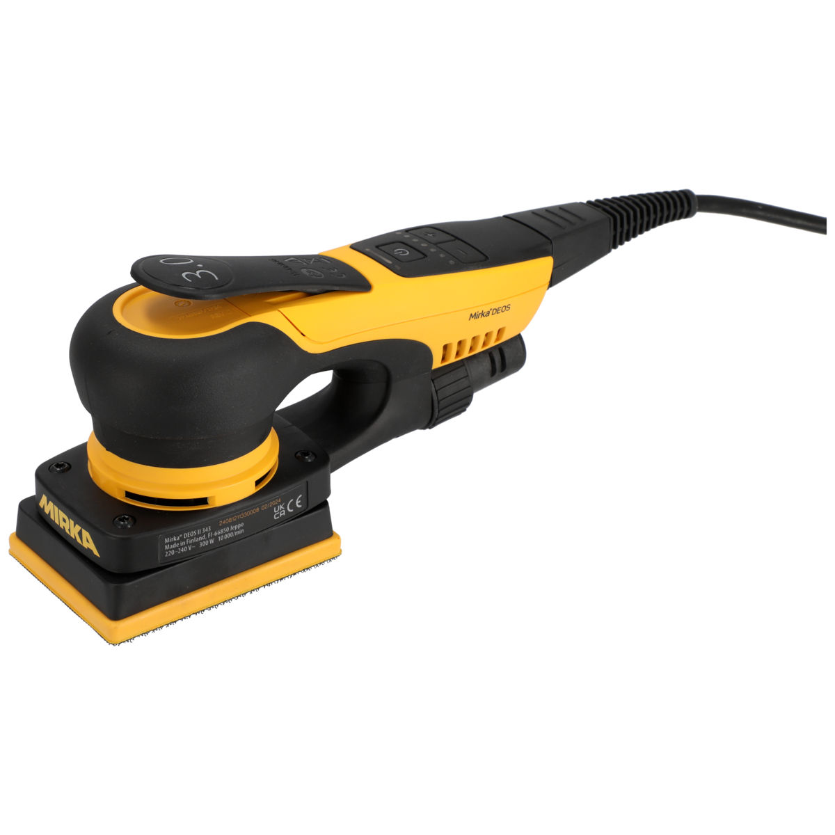 Mirka® DEOS II 343 EU 75 mm x 100 mm, órbita 3.0 mm