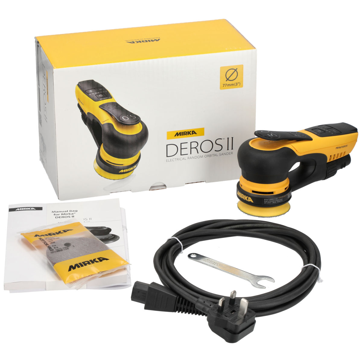 Mirka® DEROS II 350 UK Ø 77 mm, orbit 5.0 mm