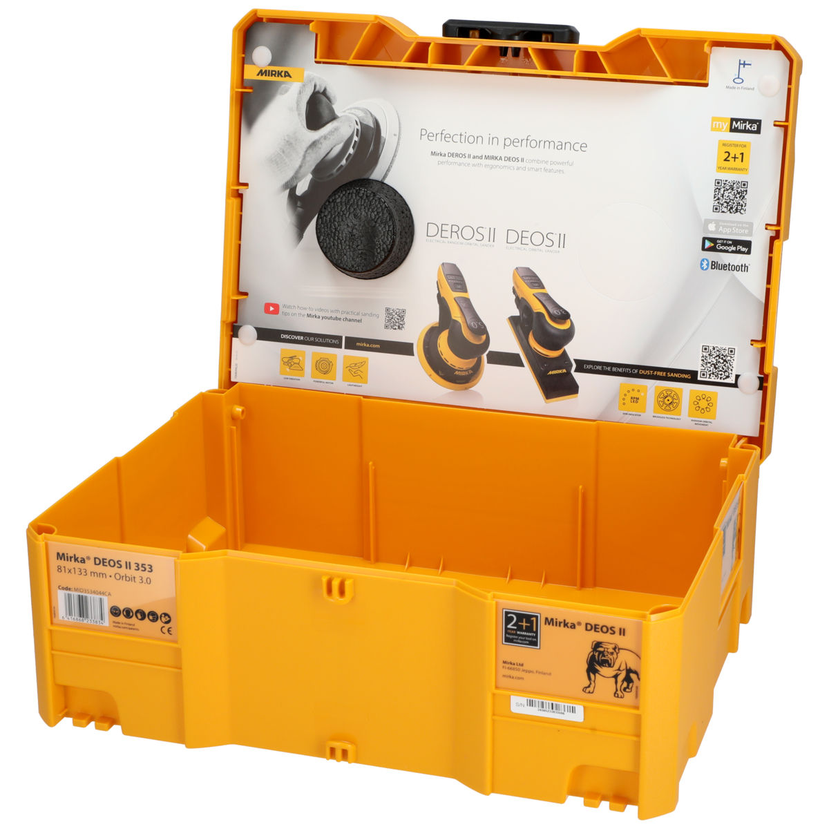 Mirka® DEOS II 353 EU 81 mm x 133 mm, orbit 3.0 mm