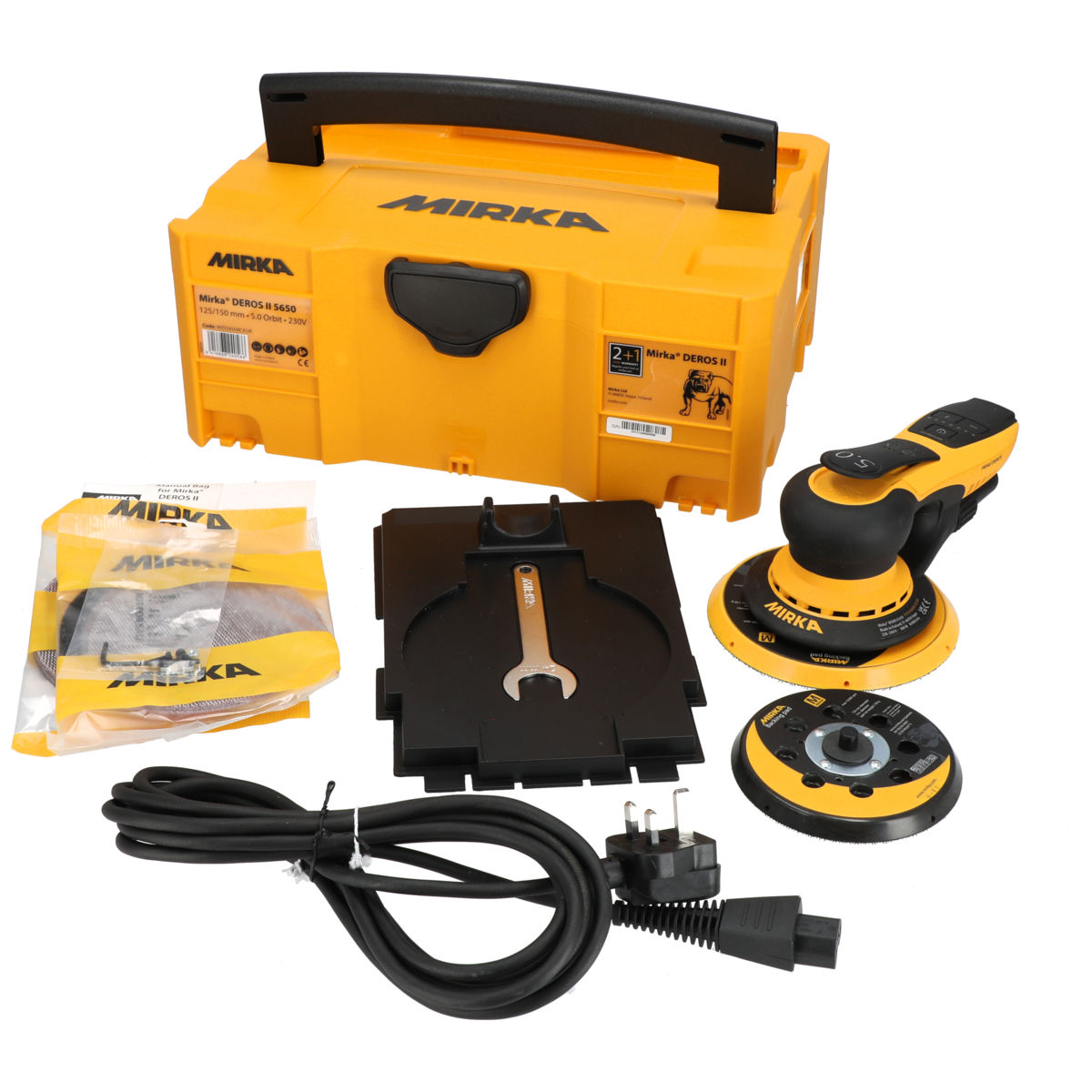 Mirka® DEROS II 5650 UK Ø 125/150 mm, orbit 5.0 mm