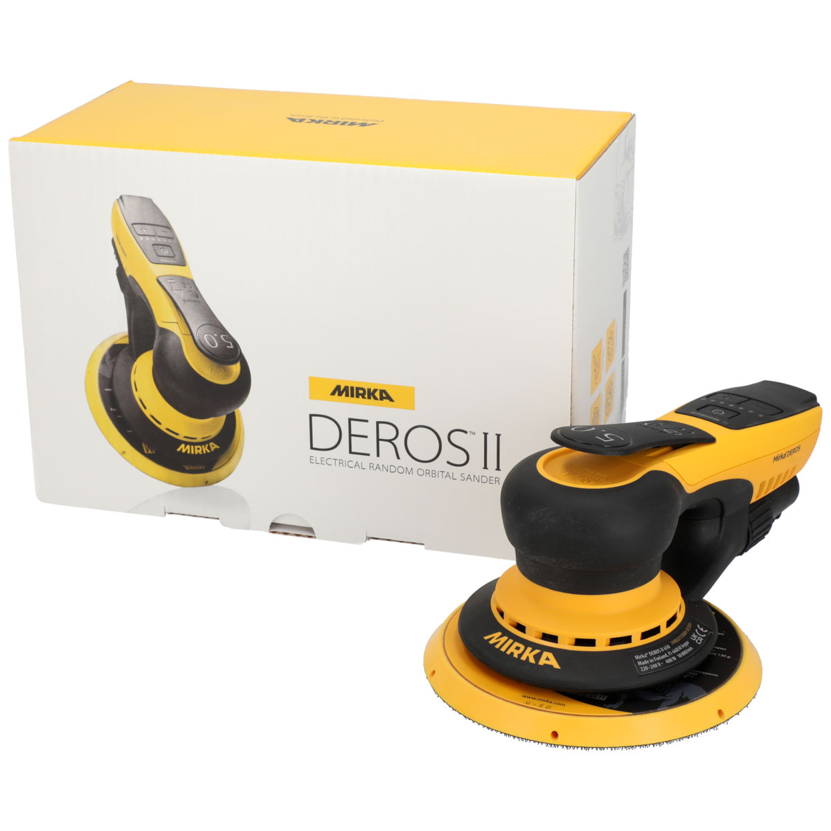 Mirka DEROS II 650 EU  Ø 150 mm, orbit 5.0 mm w/o Bluetooth