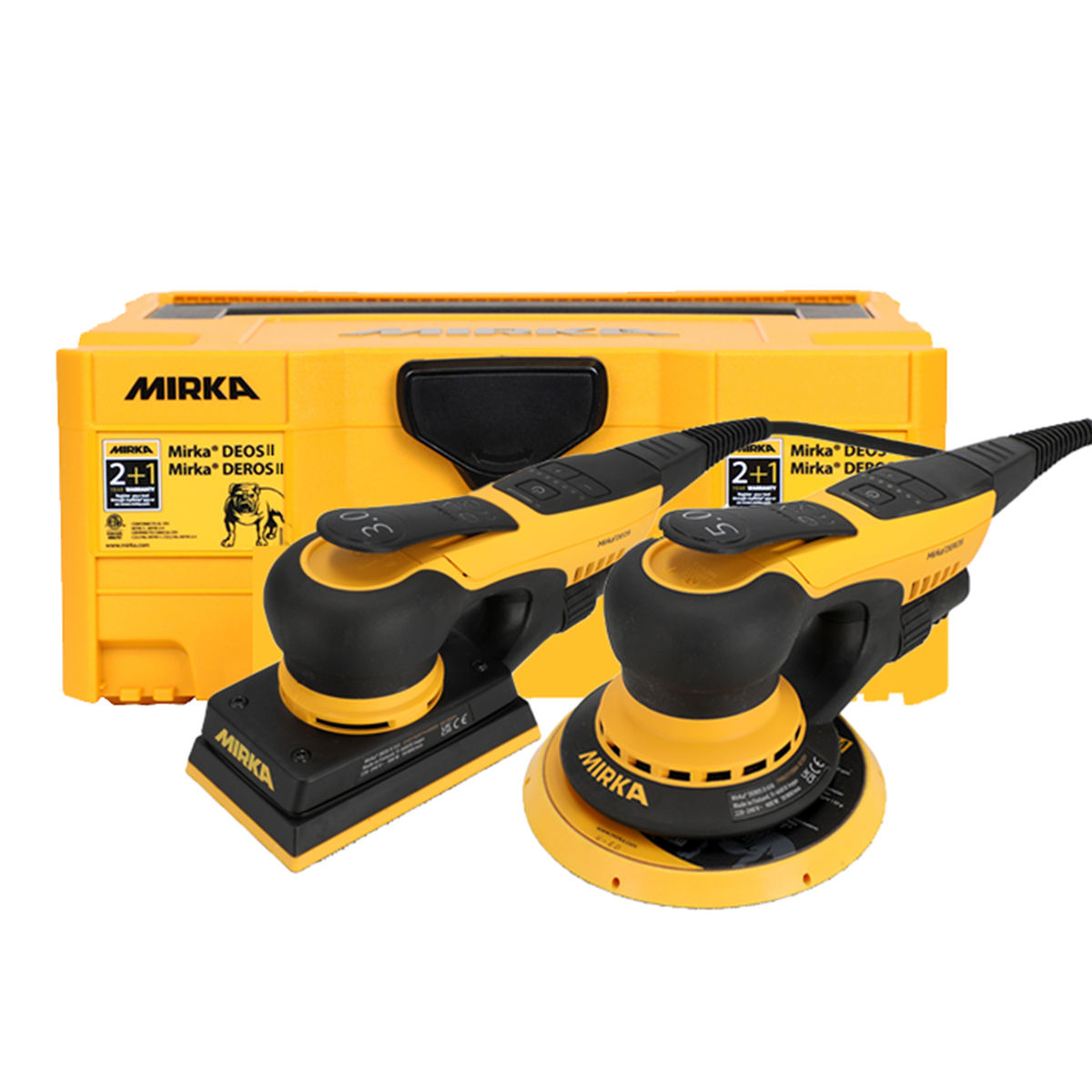 Mirka DEROS II 650 & DEOS II 353 i Plastboks
