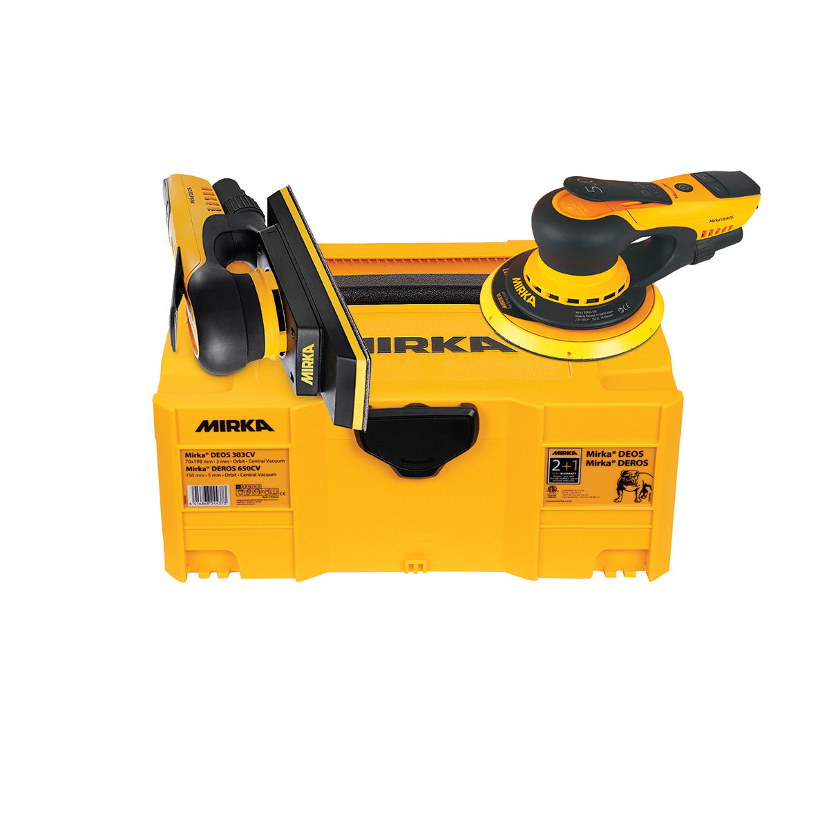 Mirka DEROS II 650 + DEOS II 383 Case 230V UK KIT - Mirka