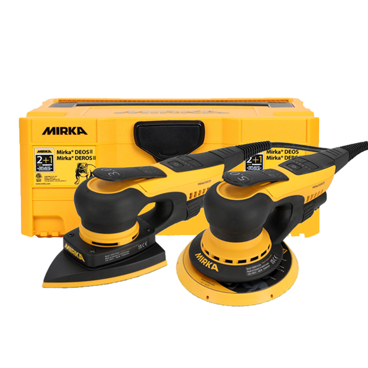 Mirka® DEROS II 650 + DEOS II 663 i Plastboks