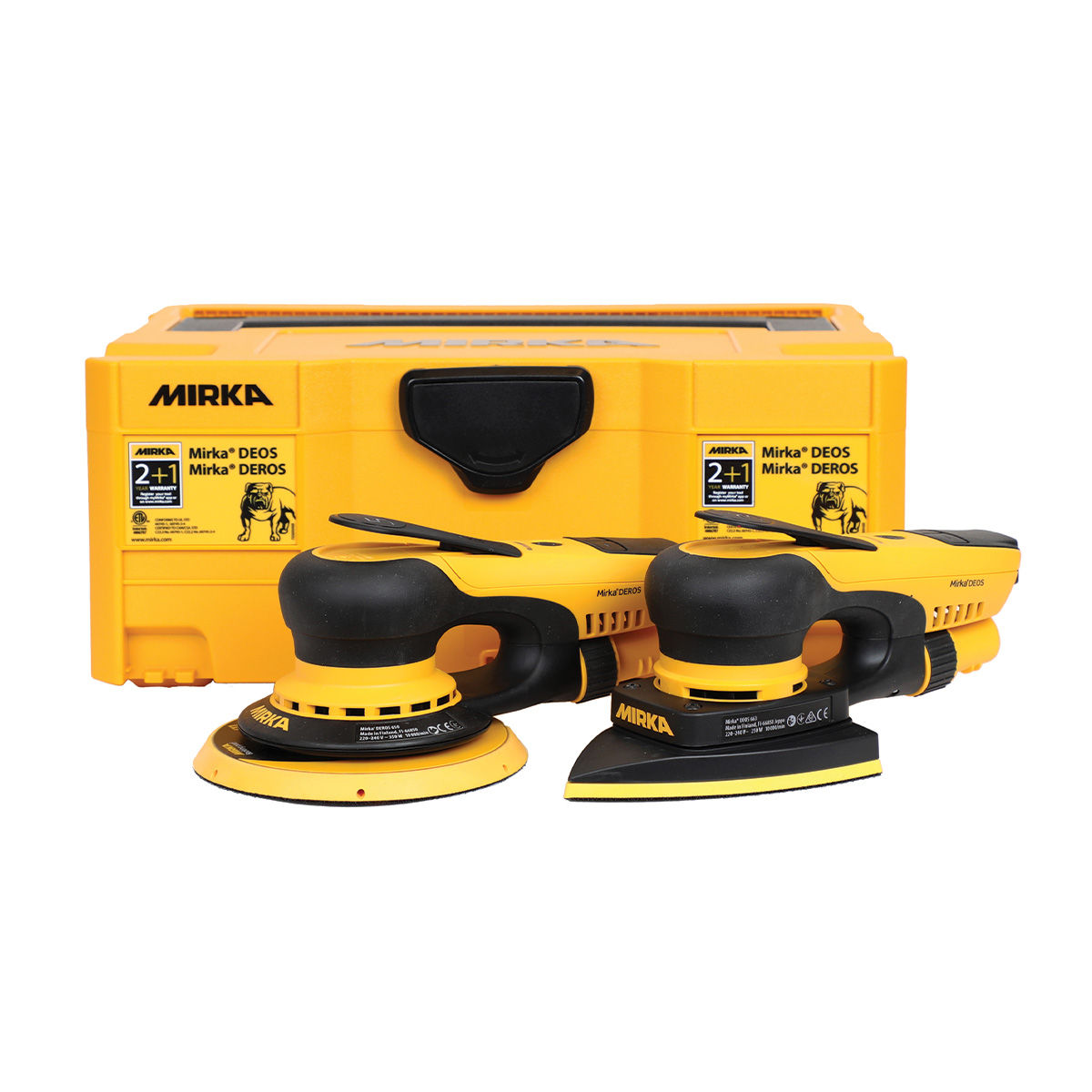 Mirka DEROS II 650 + DEOS II 663 Case 230V UK KIT