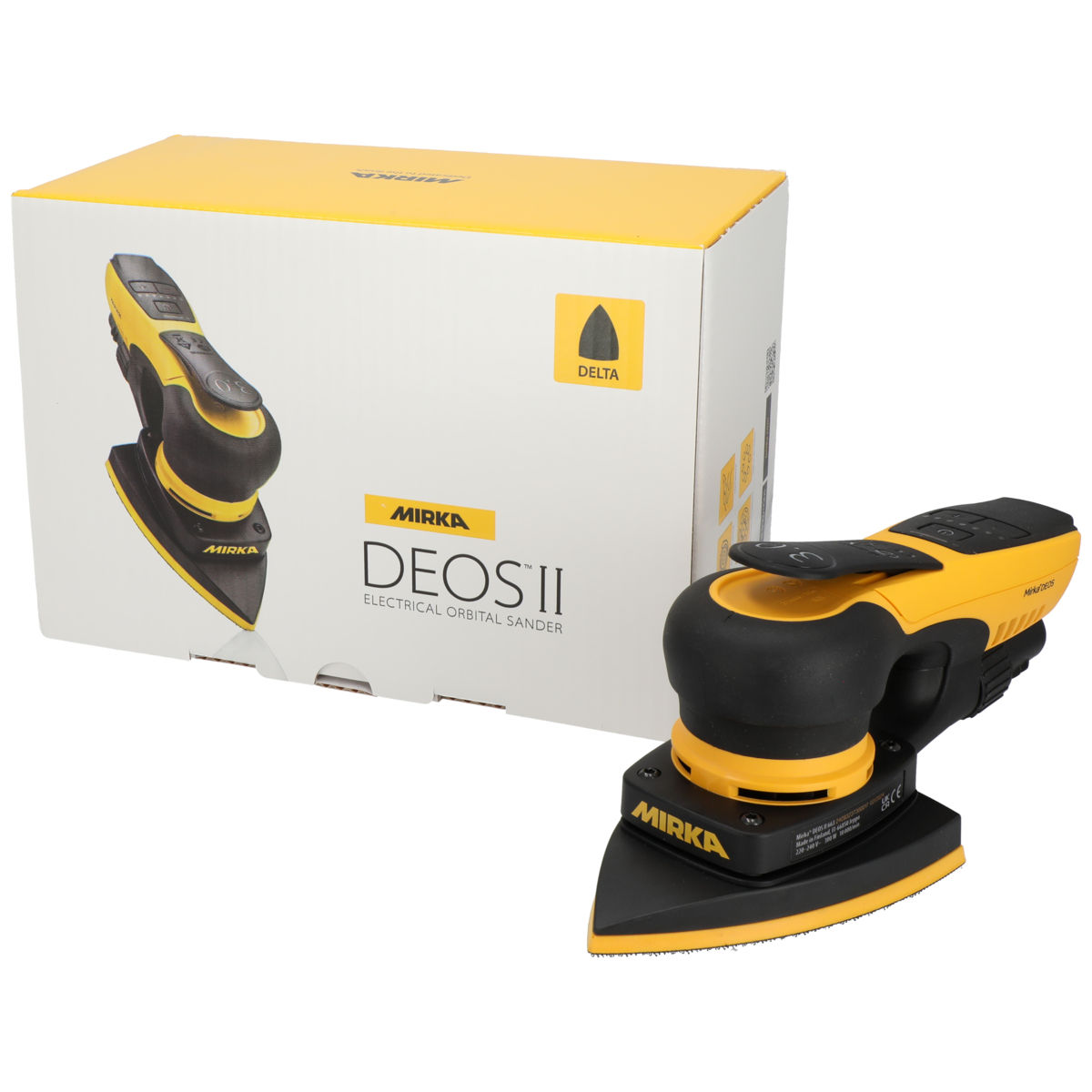 Mirka® DEOS II 663 EU Delta 100 mm x 152 mm x 152 mm, orbit 3.0 mm