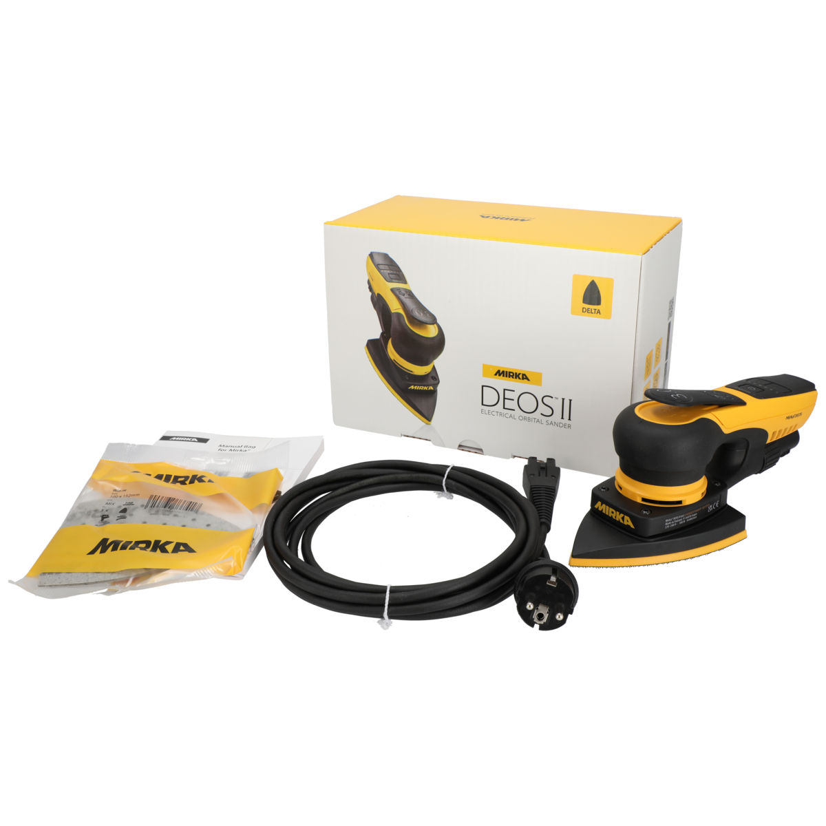 Mirka® DEOS II 663 EU Delta 100 mm x 152 mm x 152 mm, orbit 3.0 mm