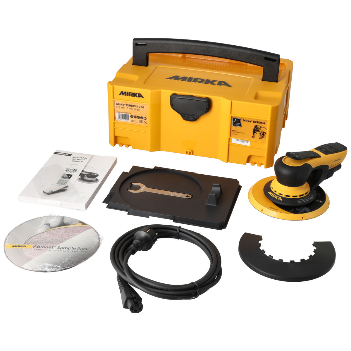 Mirka® DEROS II 750CV Ø 175 mm ponceuse orbitale exc. 5.0 mm