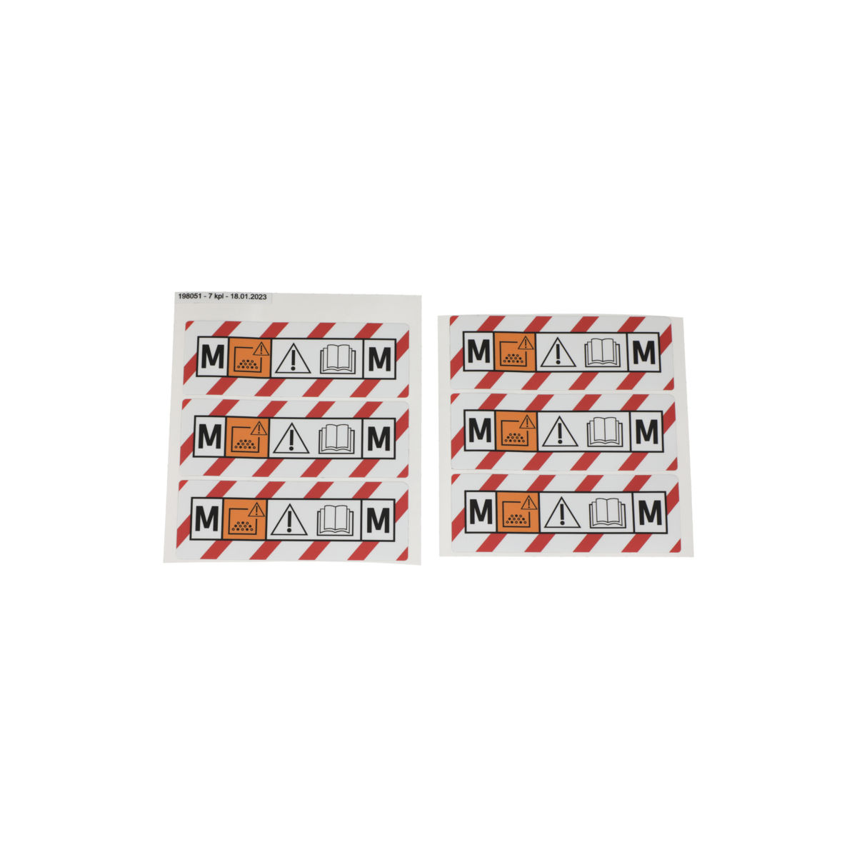 Staubklassenetikett M für DEXOS