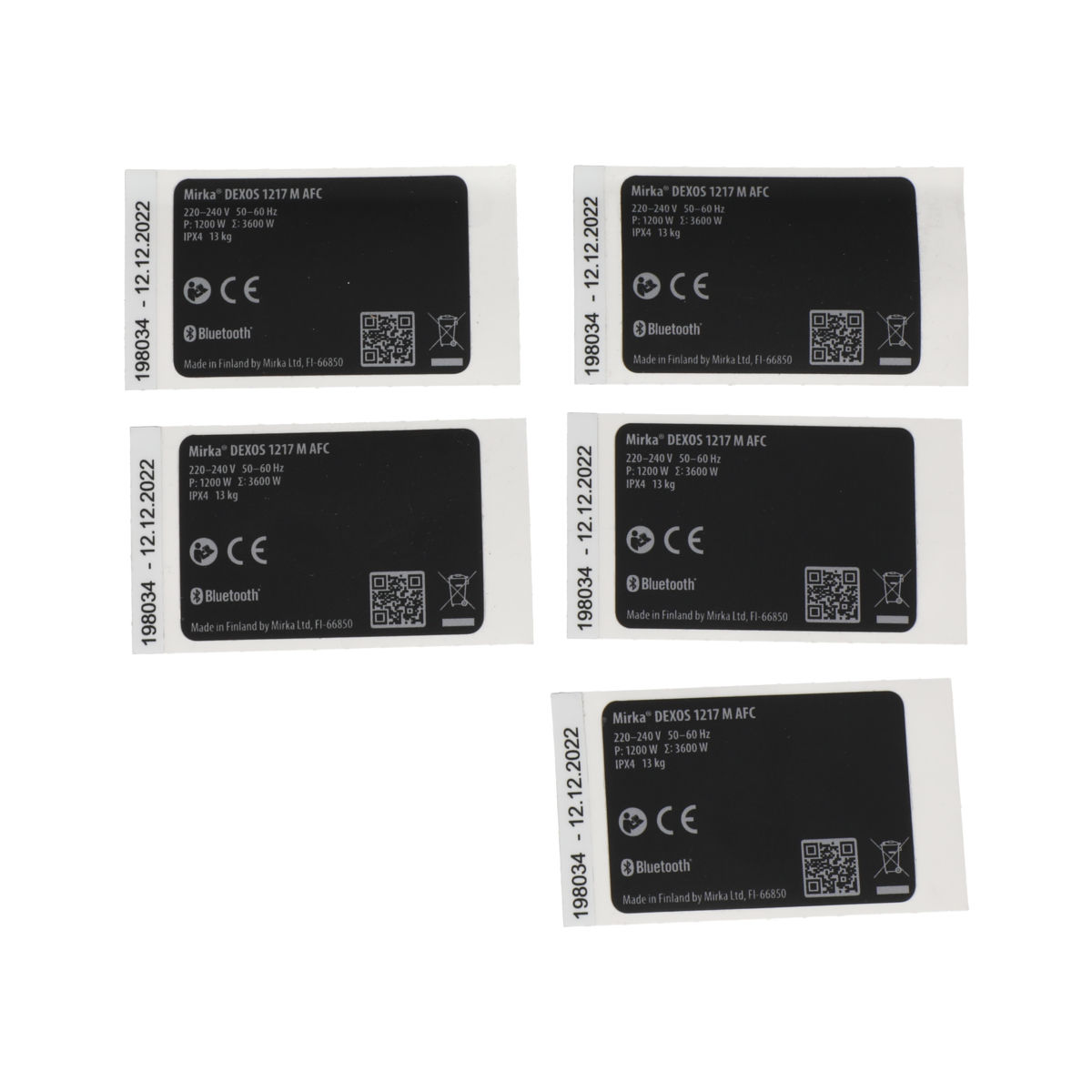 Typenschild EU für DEXOS 1217