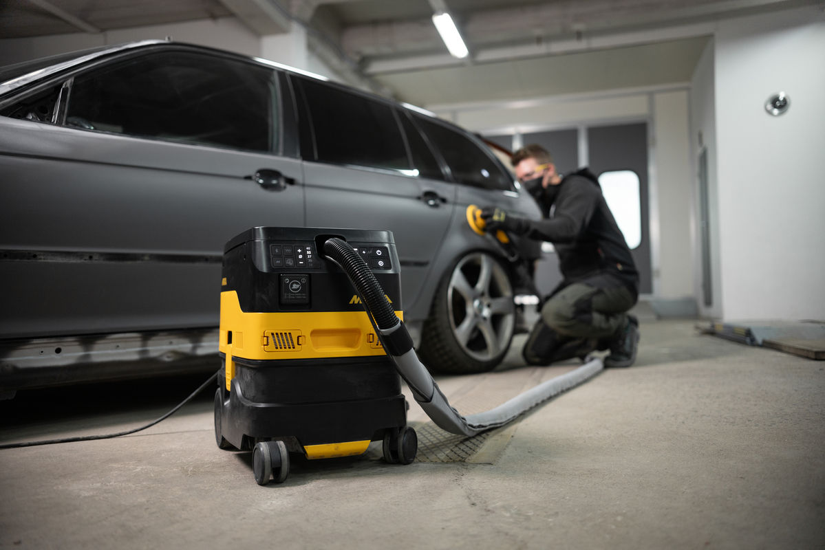 Mirka DEXOS 1217 AFC classe M avec gaine pré-équipée aspirateur professionnel