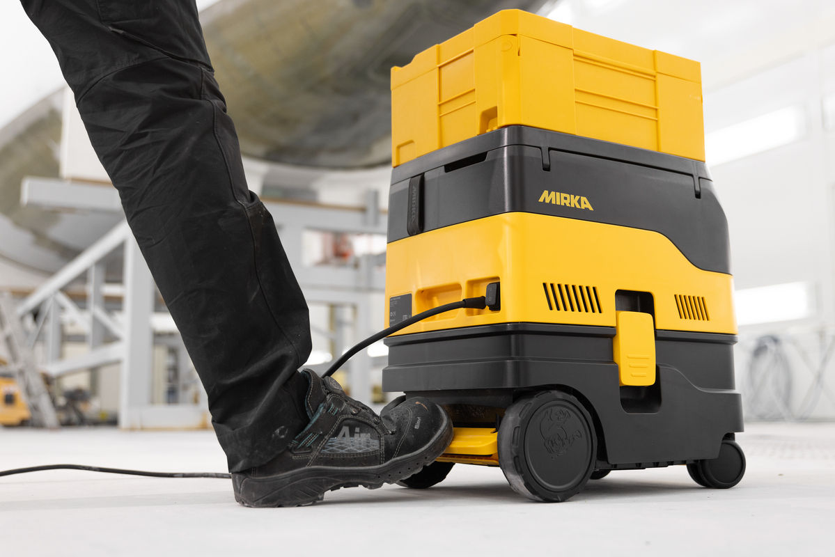 Mirka DEXOS 1217 AFC classe M avec gaine pré-équipée aspirateur professionnel