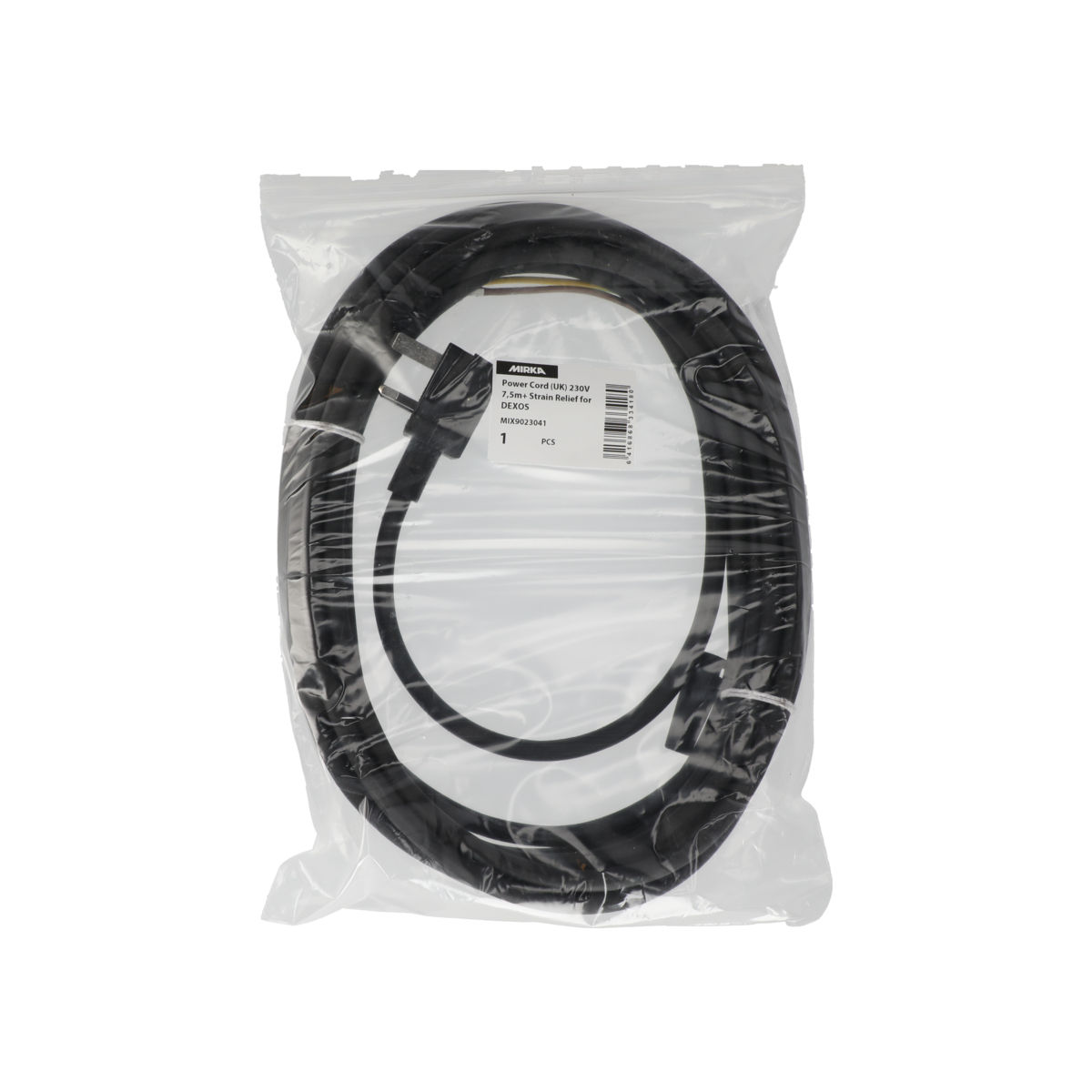 Power Cord (UK) 230V 7,5m+ Strain Relief for DEXOS
