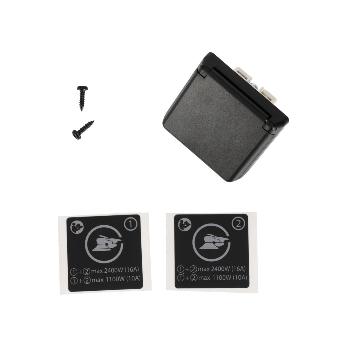 Steckdose 16A/250V (EU) + Leistungsetikett für DEXOS