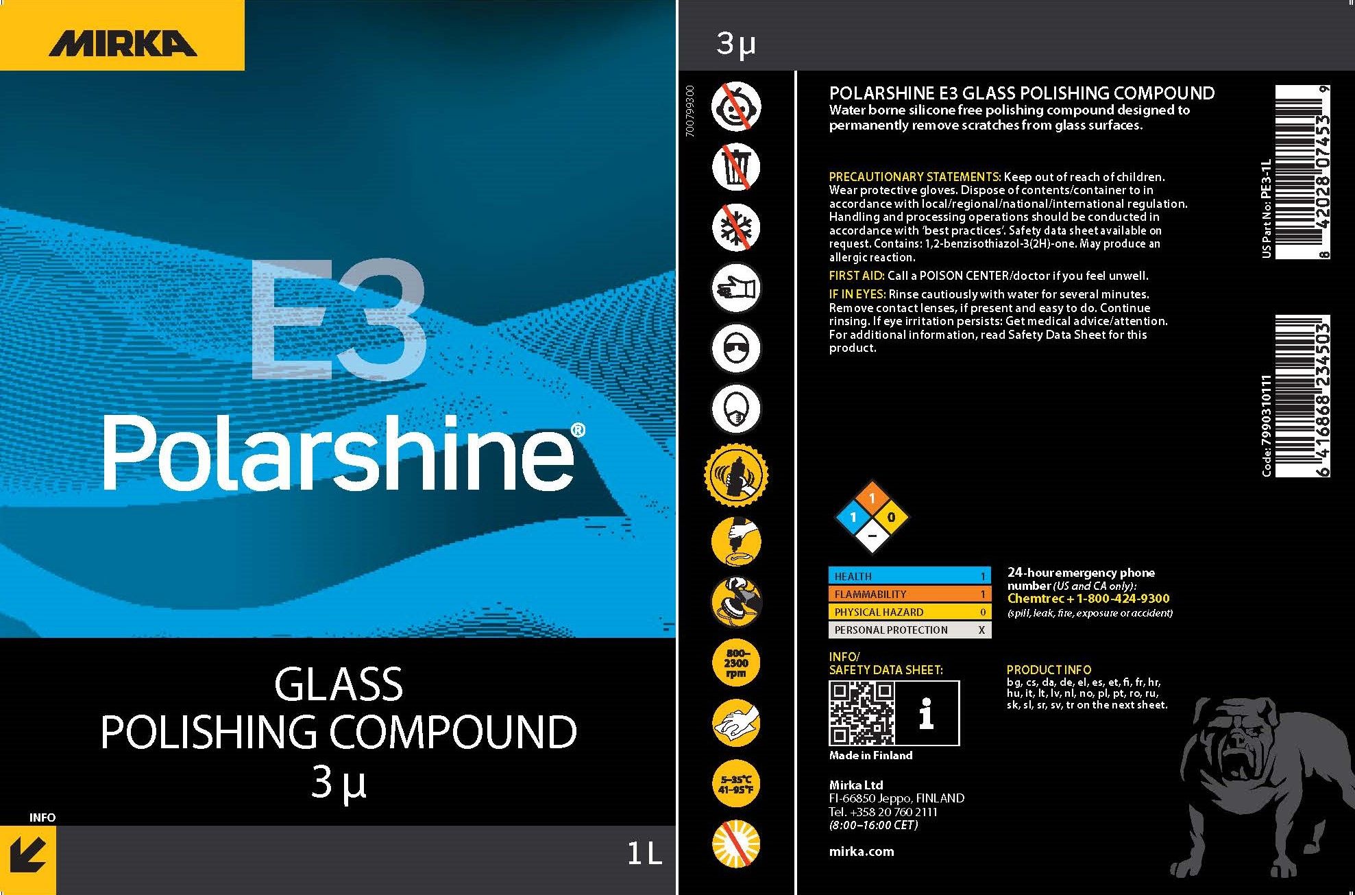 Polarshine® E3 Glass Polishing Compound